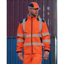 VESTE SOFTSHELL HAUTE VISIBILITE KANPA JAUNE/MARINE (vignette) Veste softshell haute visibilite kanpa jaune/marine